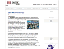 Tablet Screenshot of caltek.com.hk